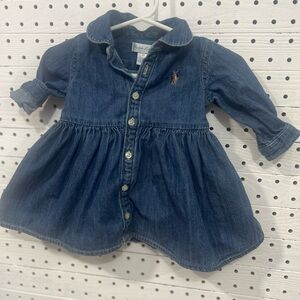 Ralph Lauren Blue Denim Baby Dress
